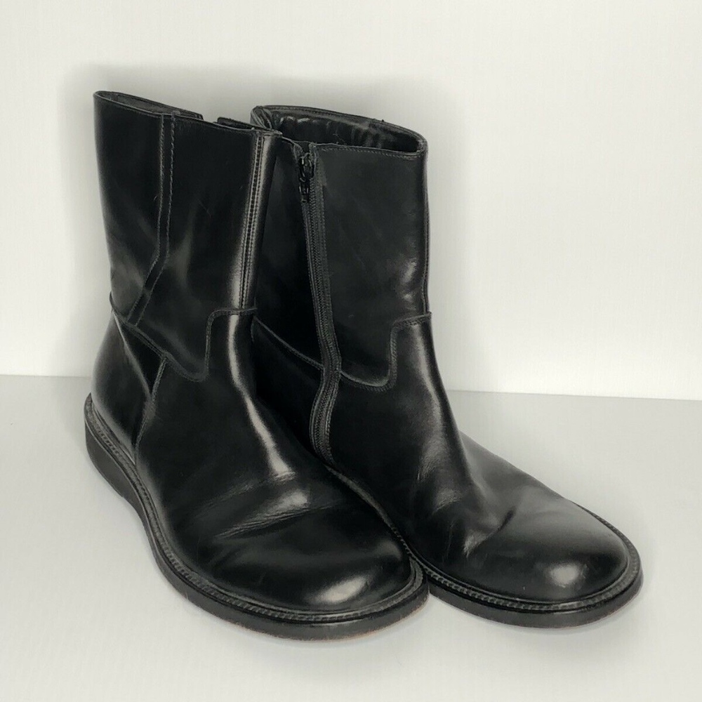Via Spiga Mens Size 9.5 Black Leather Boots
